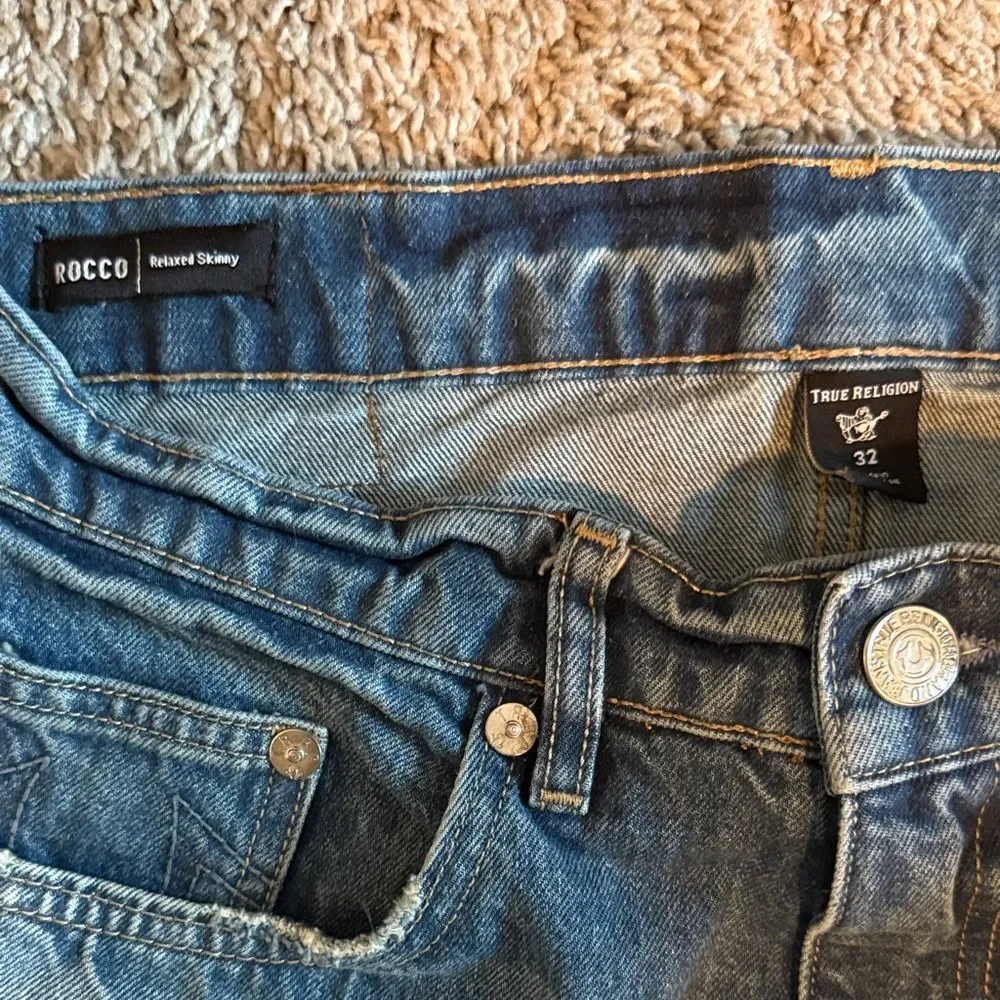 True Religion Men's Rocco Blue Jeans